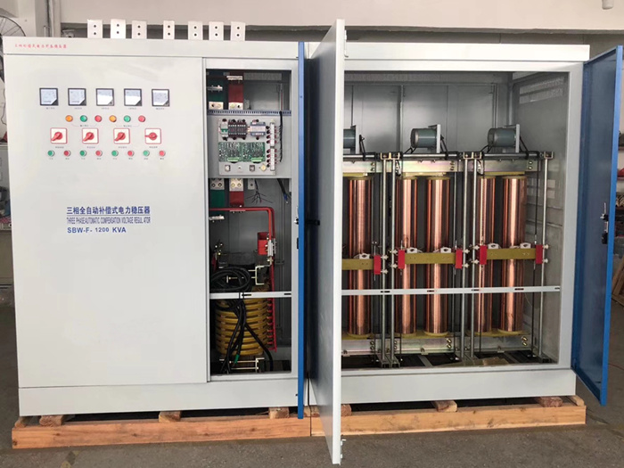 电压不稳SBW-320KVA 320KW工地建筑矿山隧道三相补偿电力稳压器